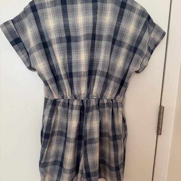 Blue checked romper - Picture 2 of 3